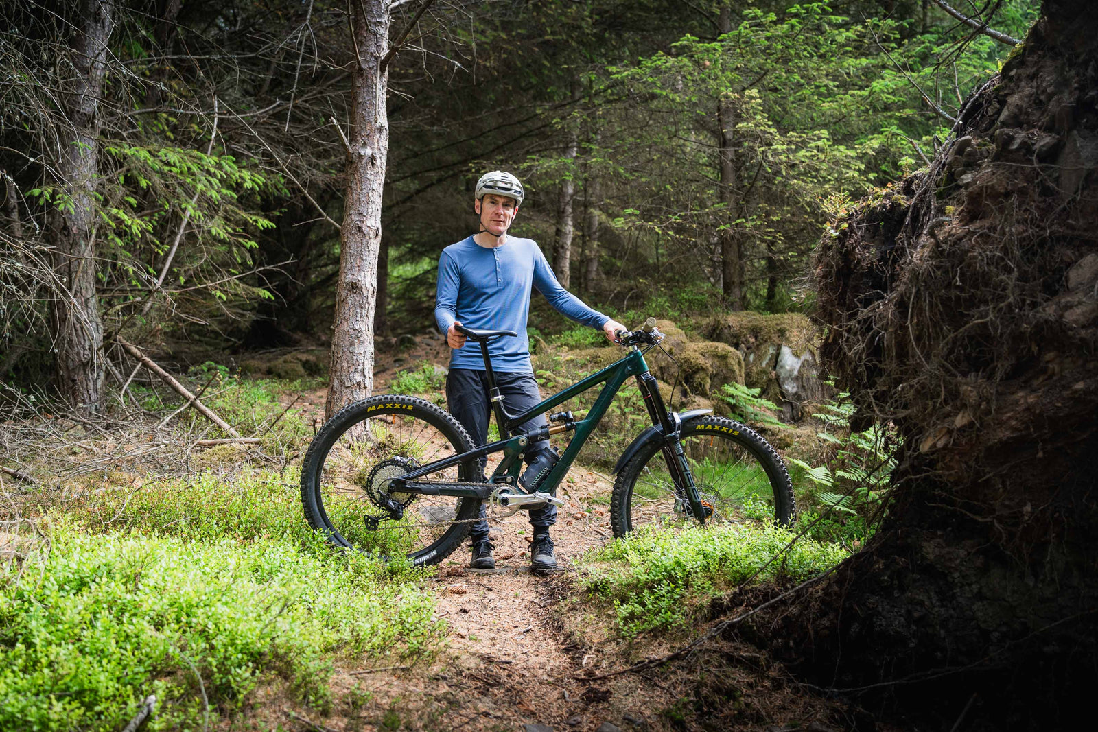 Ady and his Ibis Cycles HD6 at Thornilee 
