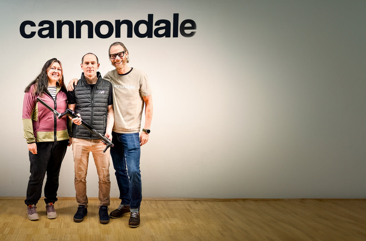Ady at Cannondale Europe with the Left Ocho fork
