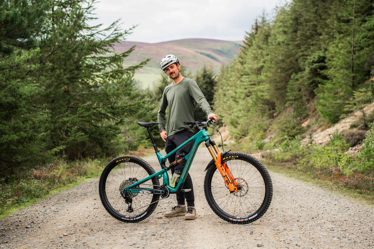 Tom with his new Nukeproof Mega Factory 290