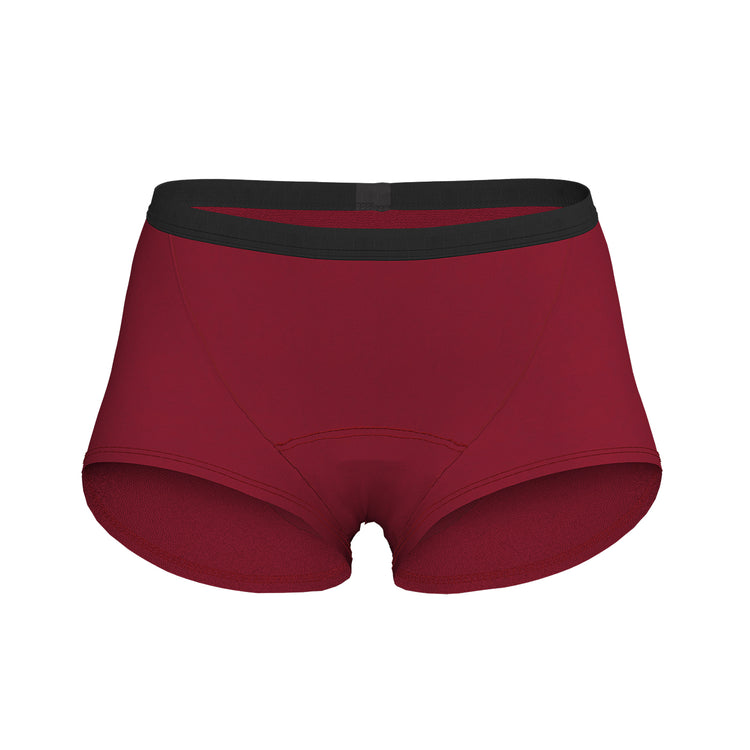 7mesh Foundation women's boxer brief in Cherry at Tweed Valley Bikes 