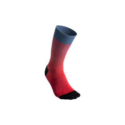 7mesh Fading Light Sock 7.5" in Cherry at Tweed Valley Bikes