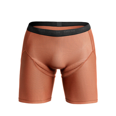 7mesh Foundation padded Boxer in Clay Red at Tweed Valley Bikes