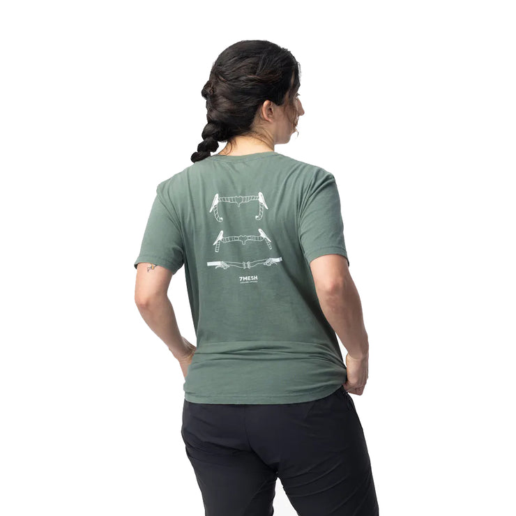 7mesh Podium Tee in Eucalyptus at Tweed Valley Bikes