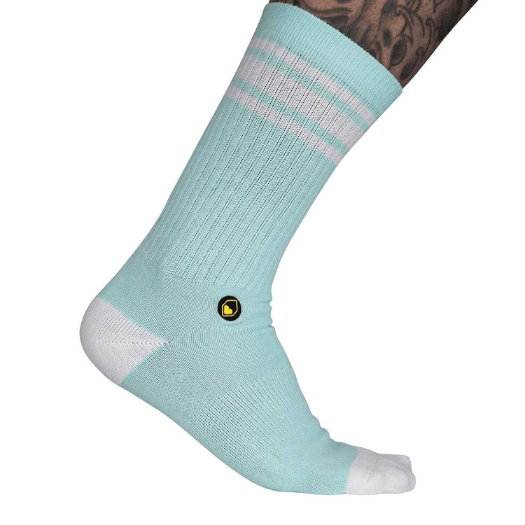 Burgtec Everyday crew sock in ice blue
