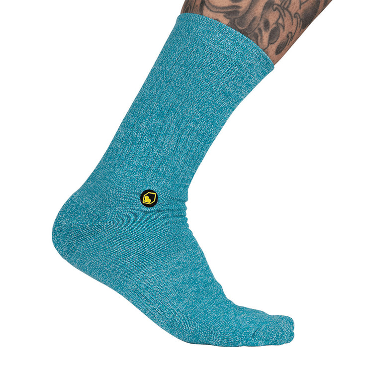 Burgtec Everyday Crew Sock in Tempo Teal