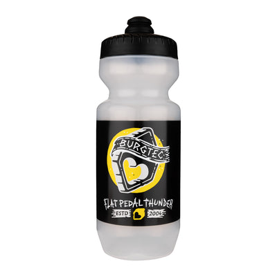 Burgtec Guzzle Water Bottle in Flat Pedal Thunder at Tweed Valley Bikes