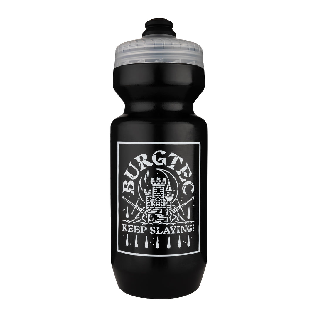 Burgtec Guzzle Water Bottle in Keep Slaying at Tweed Valley Bikes