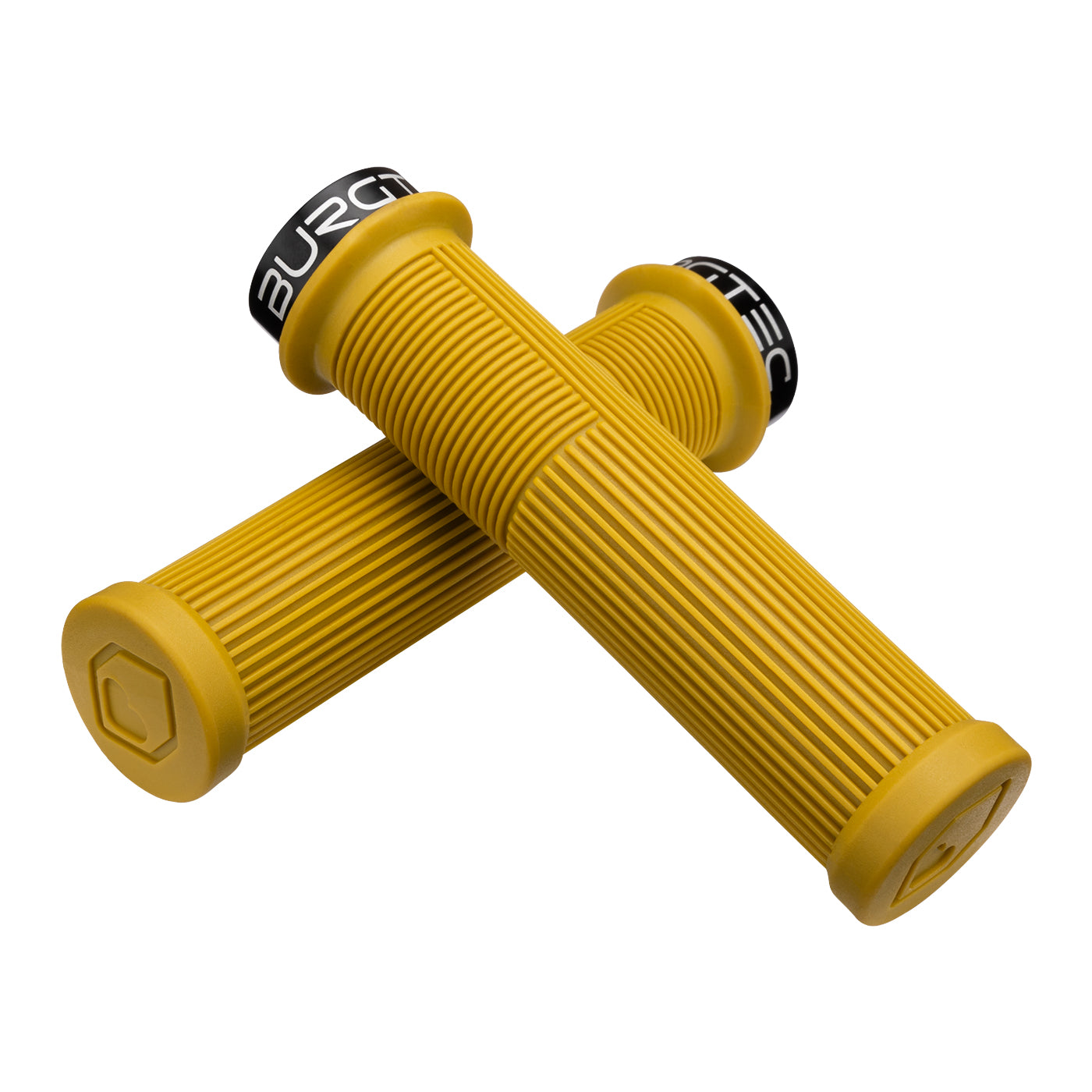 Burgtec Bartender Pro Josh Bryceland Signature Grip in  English Mustard at Tweed Valley Bikes