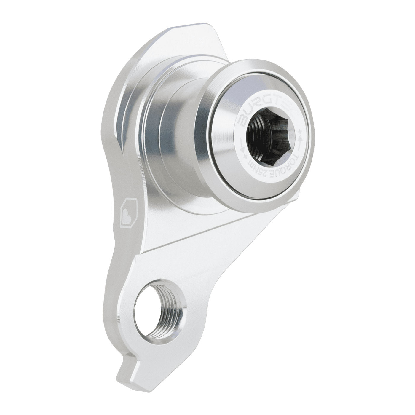 Burgtec UDH Hanger in Rhodium Silver at Tweed Valley Bikes