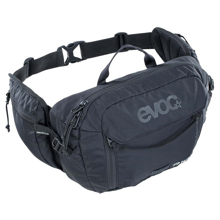 Evoc Hip Pack 3L in Black at Tweed Valley Bikes