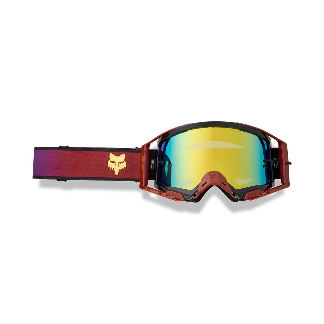 Fox Airspace Drip Goggle in Rust with Mirrored Lens at Tweed Valley Bikes