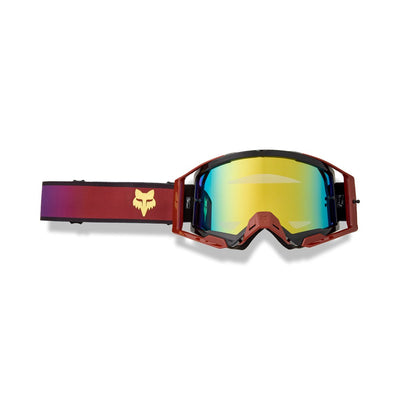 Fox Airspace Drip Goggle in Rust with Mirrored Lens at Tweed Valley Bikes