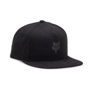 Fox Head Snapback Hat in Black and Charcoal at Tweed Valley Bikes