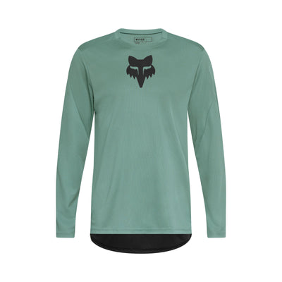 Fox Ranger LS Jersey Fox Head in Pine at Tweed Valley Bikes