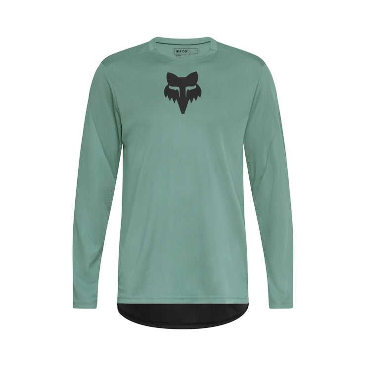 Fox Ranger LS Jersey Fox Head in Pine at Tweed Valley Bikes