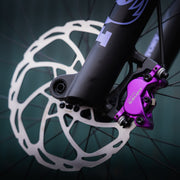 Hayes Dominion A4 brake caliper in purple