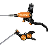 Hope Tech Evo GR4 with braided hose in Black/Orange at Tweed Valley Bikes