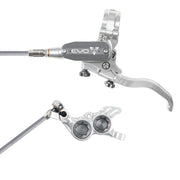 Hope Tech Evo GR4 with braided hose in Silver/Smoke at Tweed Valley  Bikes