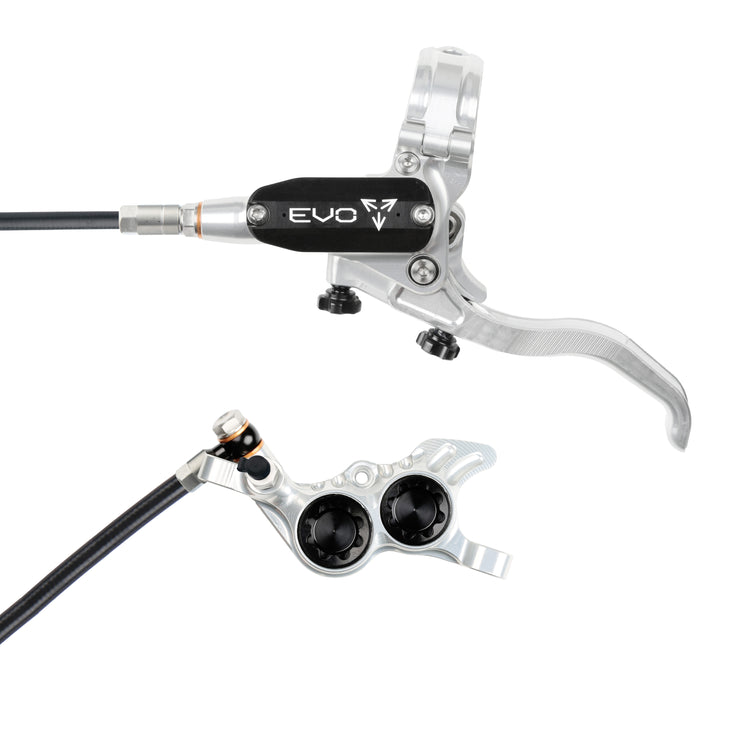 Hope EVO GR4 Brakes in Silver/Black at Tweed Valley Bikes

