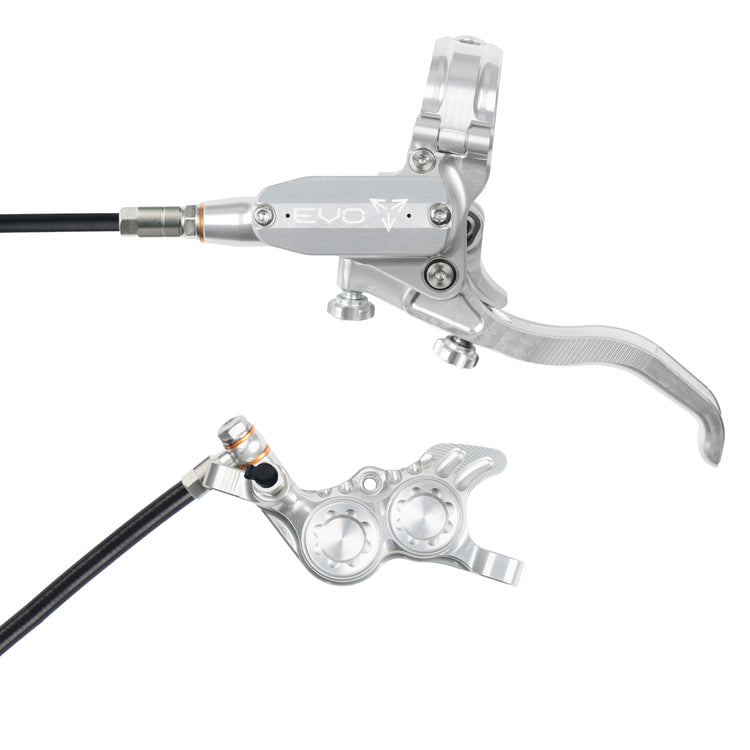 Hope EVO GR4 Brakes in Silver/Silver at Tweed Valley Bikes
