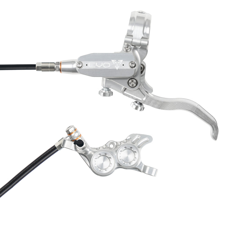 Hope EVO GR4 Brakes in Silver/Silver at Tweed Valley Bikes
