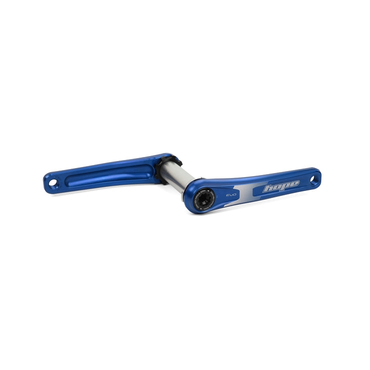 Hope EVO Crankset No Spider 68/73mm Crank in Blue at Tweed Valley Bikes