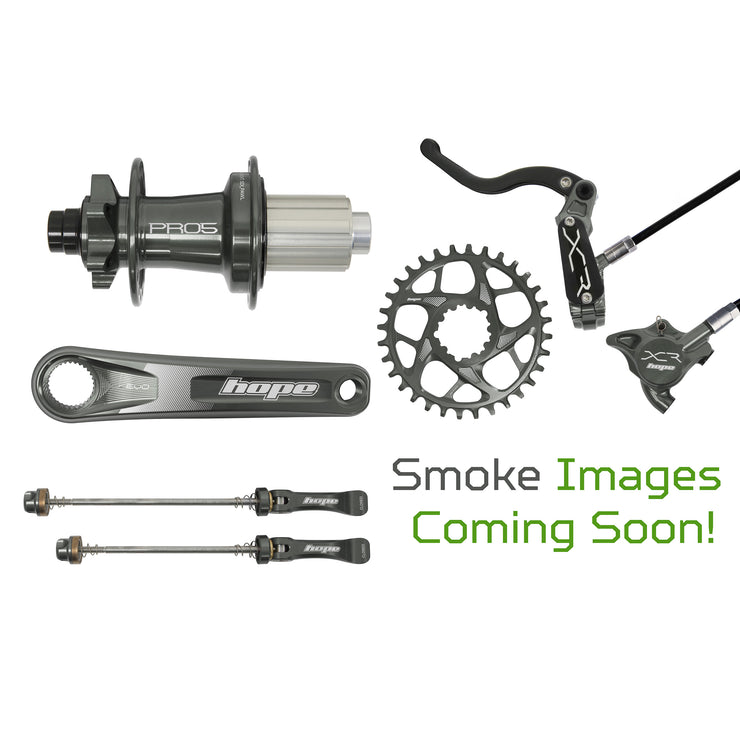 Hope EVO Crankset No Spider 68/73mm Crank in Smoke at Tweed Valley Bikes