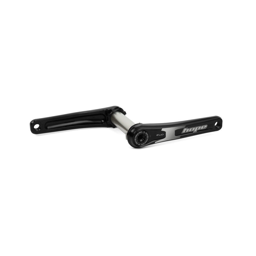 Hope EVO Crankset No Spider 73mm Wide Crank in Black at Tweed Valley Bikes