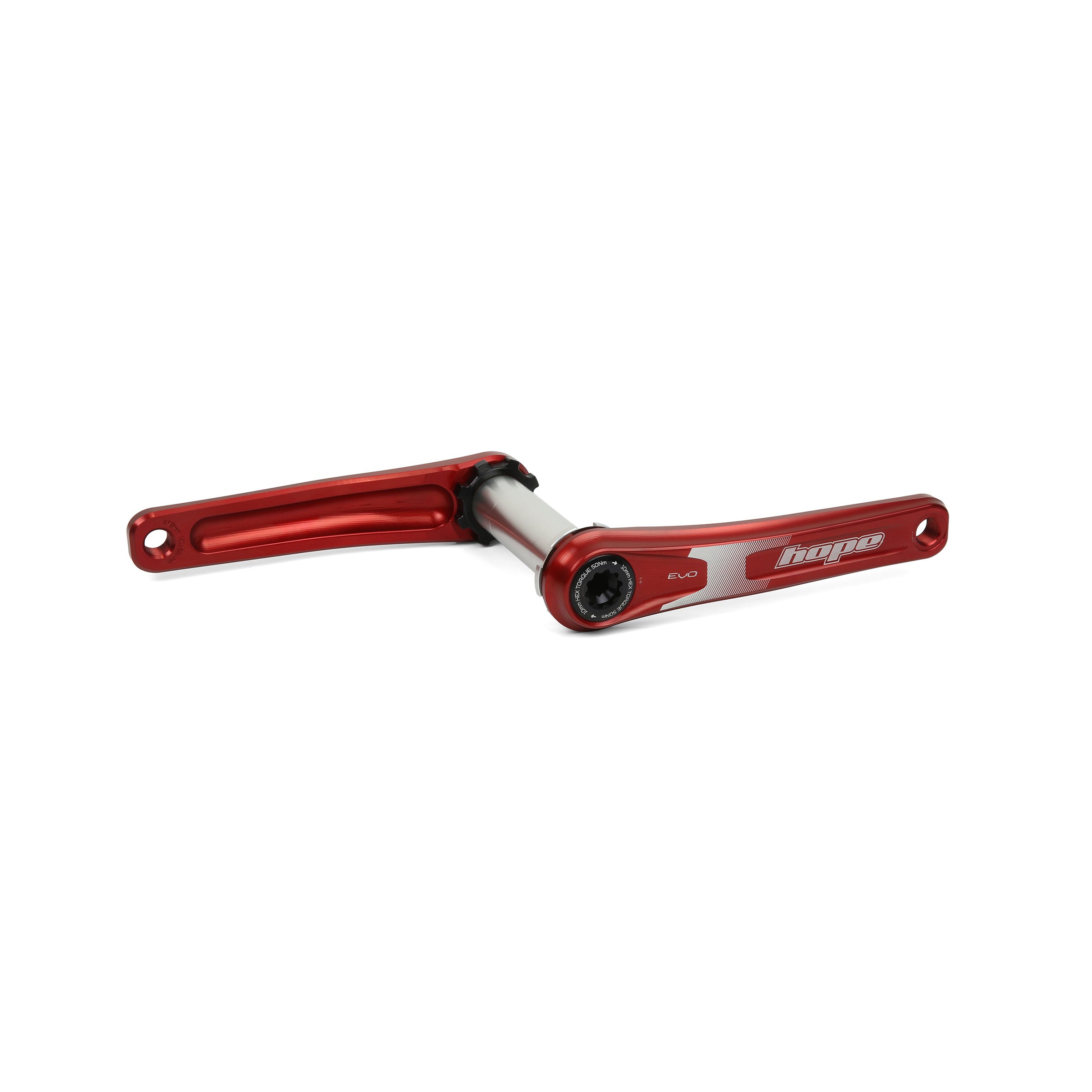 Hope EVO Crankset No Spider 73mm Wide Crank in Red at Tweed Valley Bikes