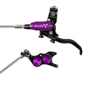 Hope Tech 4 EVO TR4 Brakes with Braided Hose in Black/Purple at Tweed Valley Bikes