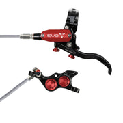Hope Tech 4 EVO TR4 Brakes with Braided Hose in Black/Red at Tweed Valley Bikes