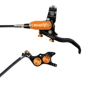 Hope Tech 4 EVO TR4 Brakes with Standard Hose in Black/Orange at Tweed Valley Bikes