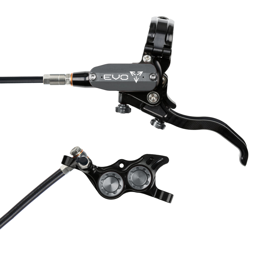 Hope Tech 4 EVO TR4 Brakes with Standard Hose in Black/Smoke at Tweed Valley Bikes