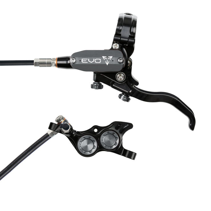 Hope Tech 4 EVO TR4 Brakes with Standard Hose in Black/Smoke at Tweed Valley Bikes