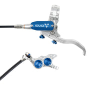 Hope Tech 4 EVO TR4 Brakes with Standard Hose in Silver/Blue at Tweed Valley Bikes