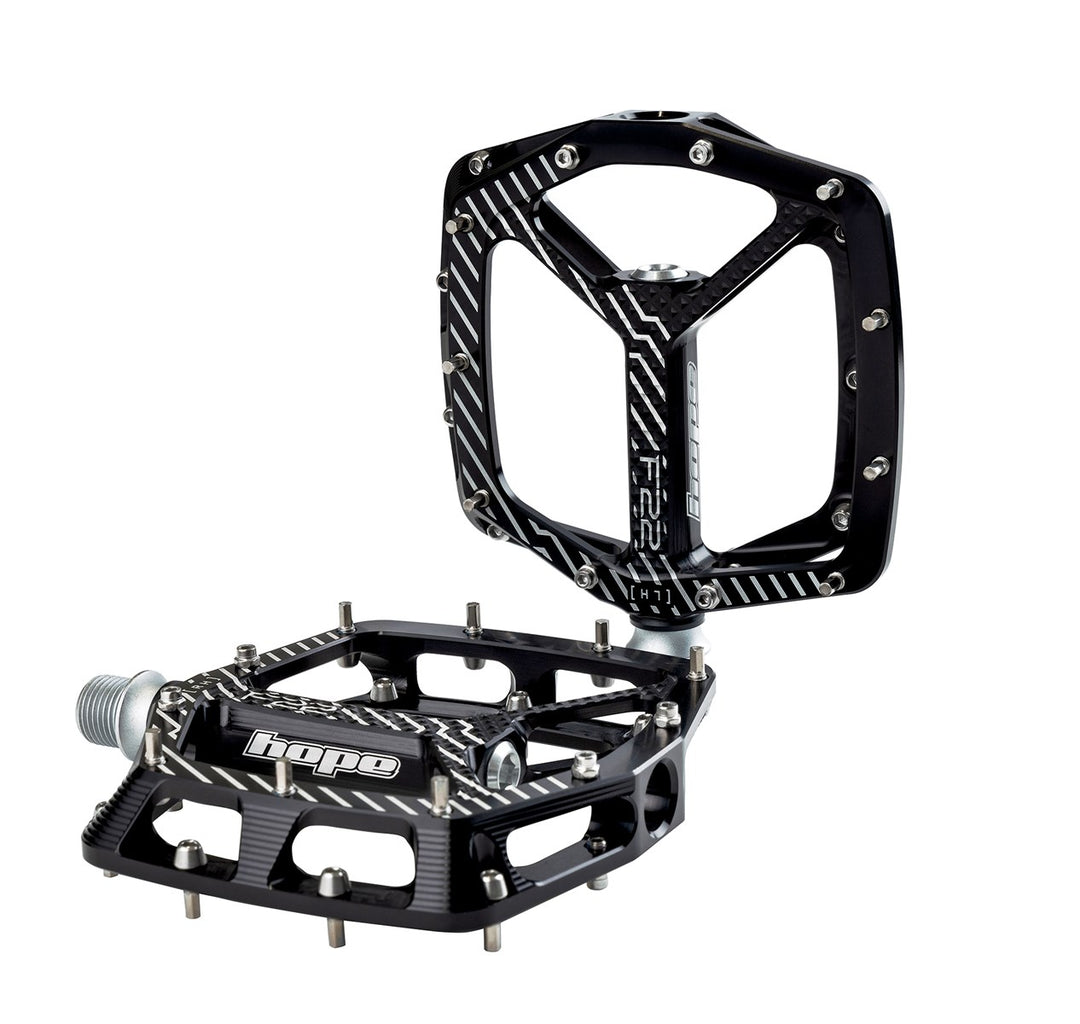 Hope F22 Flat Pedal in Black at Tweed Valley Bikes

