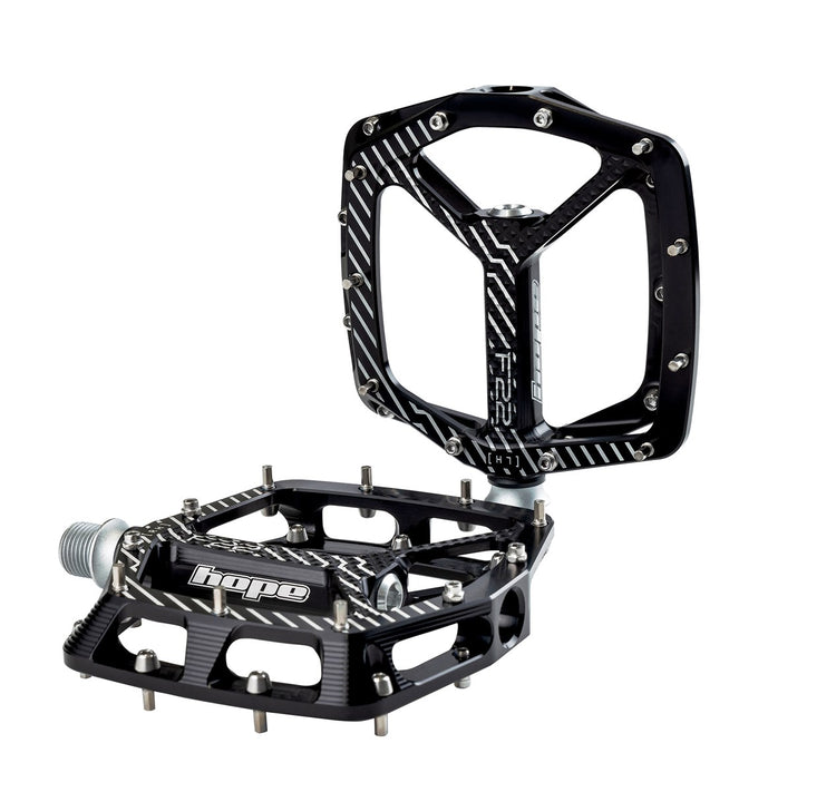 Hope F22 Flat Pedal in Black at Tweed Valley Bikes
