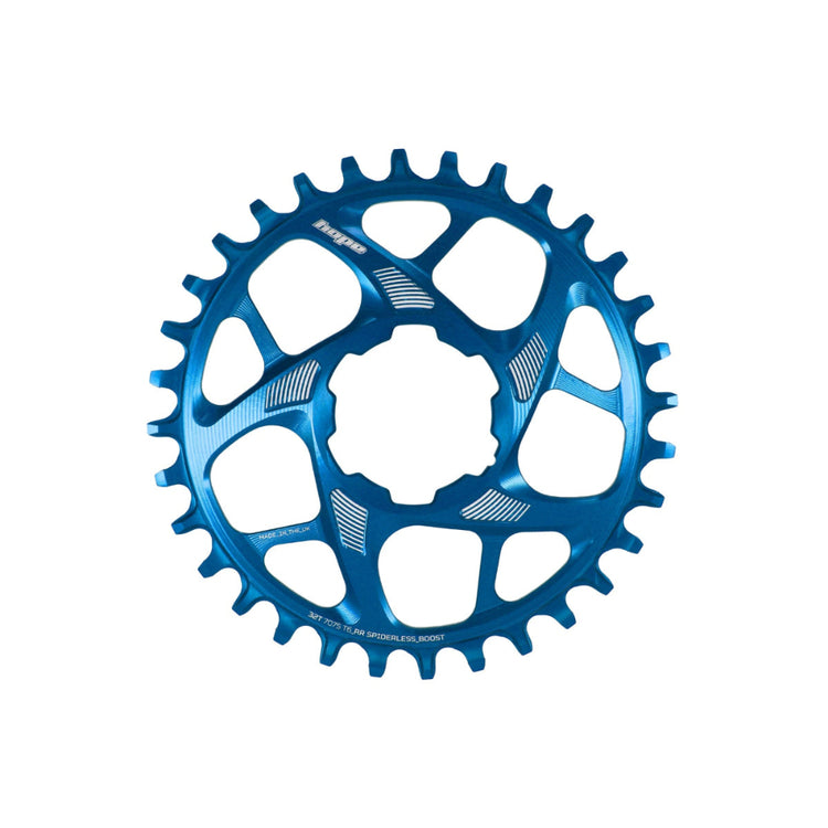 Hope R22 Spiderless Chainring - Boost in Blue at Tweed Valley Bikes
