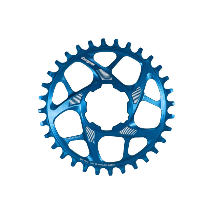 Hope R22 Spiderless Chainring - Boost in Blue at Tweed Valley Bikes