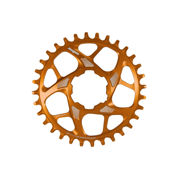 Hope R22 Spiderless Chainring - Boost in Orange at Tweed Valley Bikes