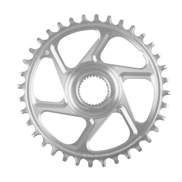 Hope R22 E-Bike Spiderless Retainer Ring - Bosch Gen 4 55mm Wide in Silver at Tweed Valley Bikes