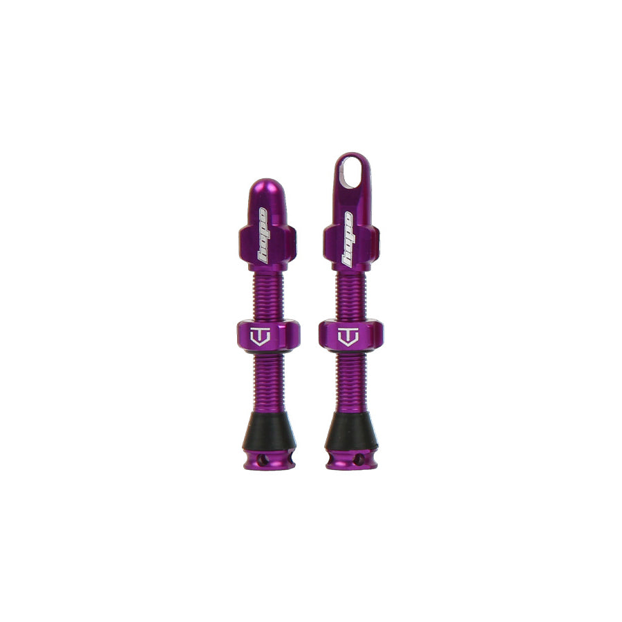 Hope Tubeless Valves in Purple at Tweed Valley Bikes