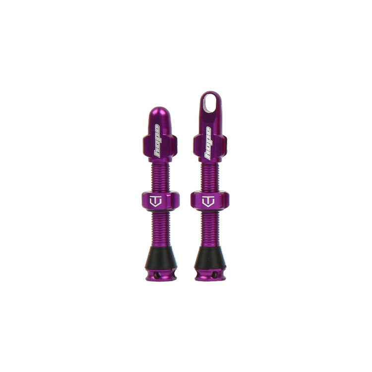 Hope Tubeless Valves in Purple at Tweed Valley Bikes