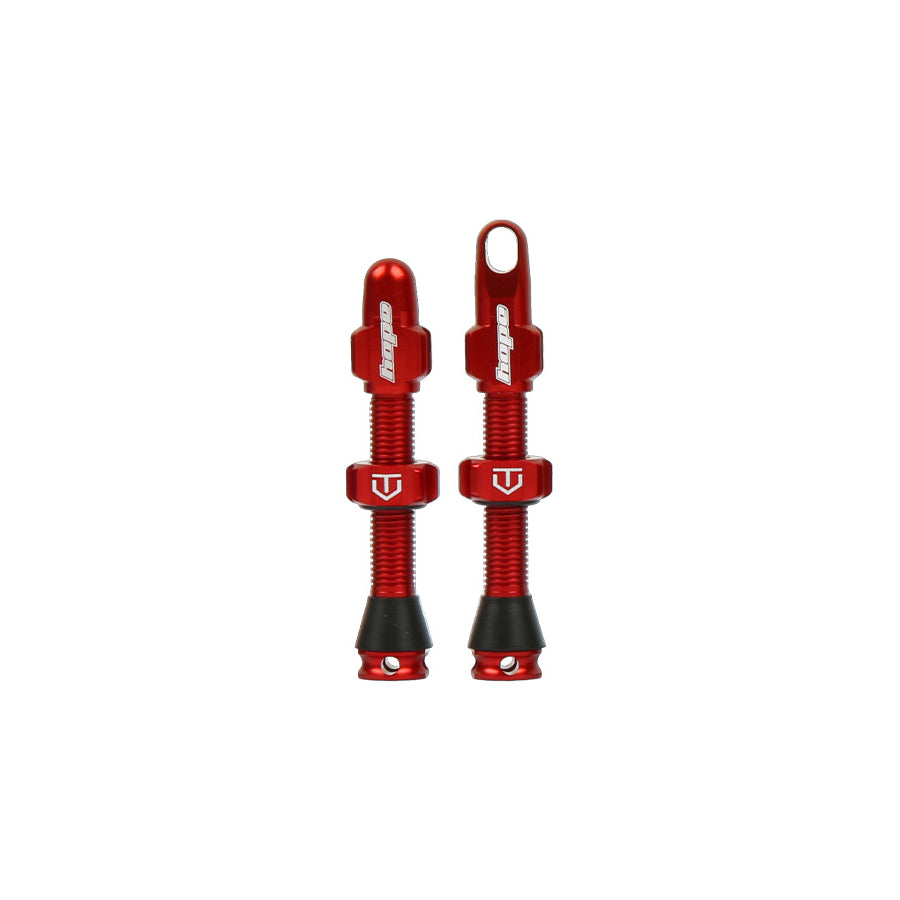 Hope Tubeless Valves in Red at Tweed Valley Bikes