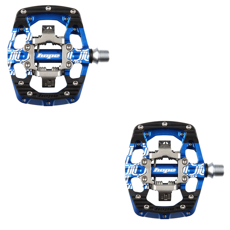 Hope Union Gravity Clipless Pedals in Blue at Tweed Valley Bikes