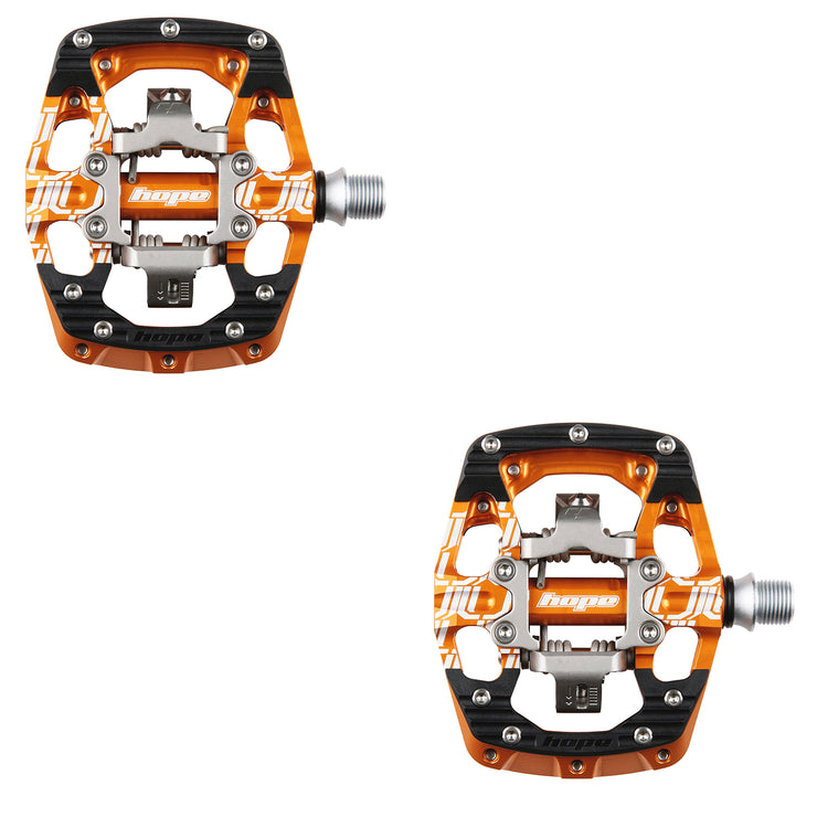 Hope Union Gravity Clipless Pedals in Orange at Tweed Valley Bikes