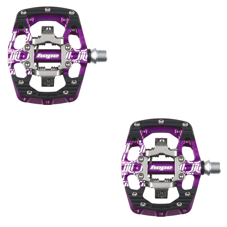 Hope Union Gravity Clipless Pedals in Purple at Tweed Valley Bikes