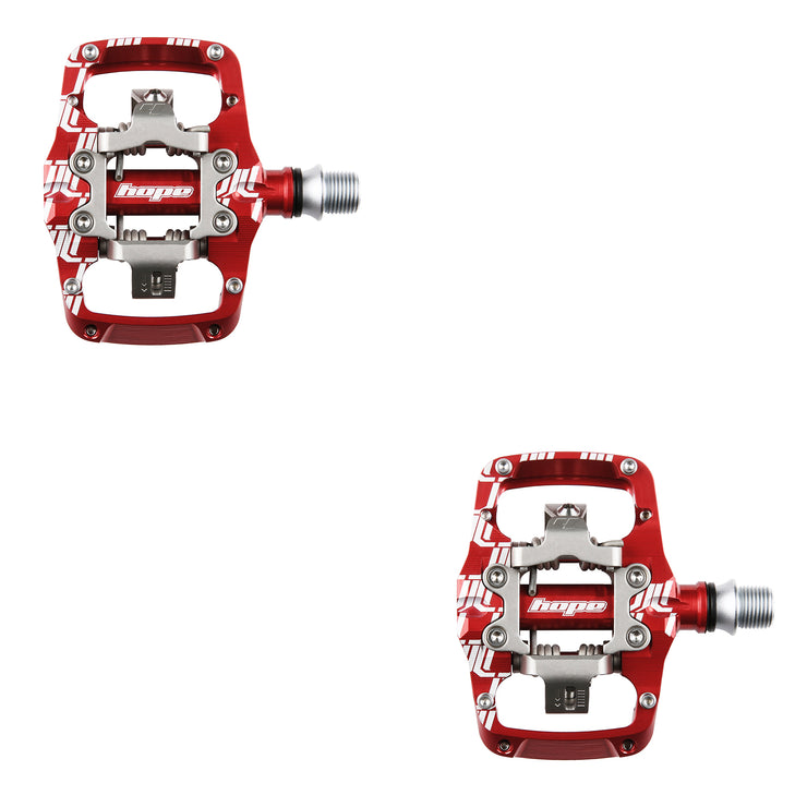 Hope Union Trail Pedals in Red at Tweed Valley Bikes