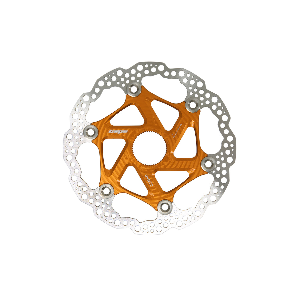 Hope Centrelock Universal Floating Disc in Orange