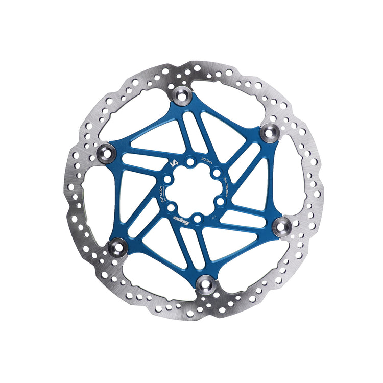 Hope V4 Vented Floating Disc in Blue at Tweed Valley Bikes